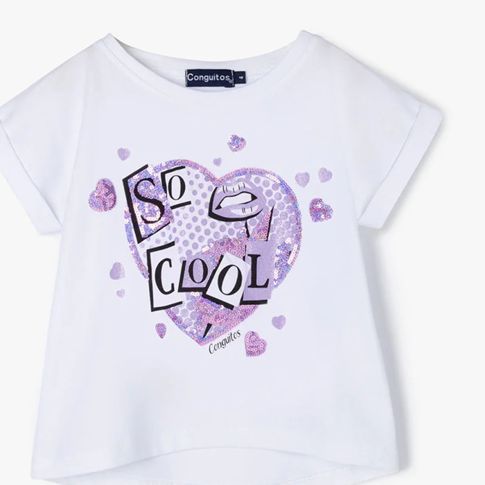 Conguitos - T-shirt a maniche corte casual stampata