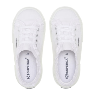 Le Superga Bambina Bianco 3750 Kids Jersey Rouches Leggera