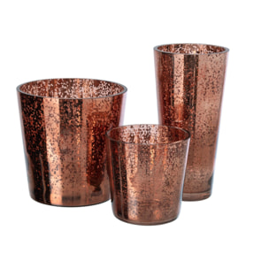 J-Line chandelier - verre - marron - large