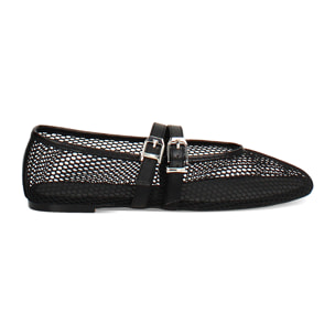 Ballerine donna nere traforate