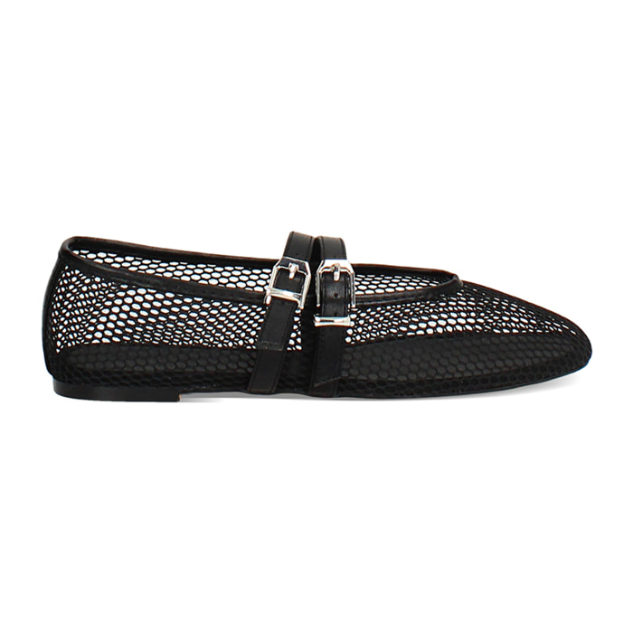 Ballerine donna nere traforate