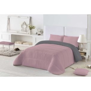 Edredón nórdico estamapado Bicolor Rosa Viejo/L.808 Gris