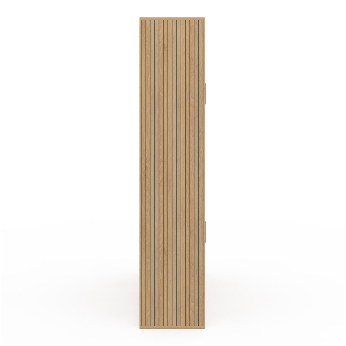 Etagère bibliothèque Faustine effet lattes 11 compartiments 143cm