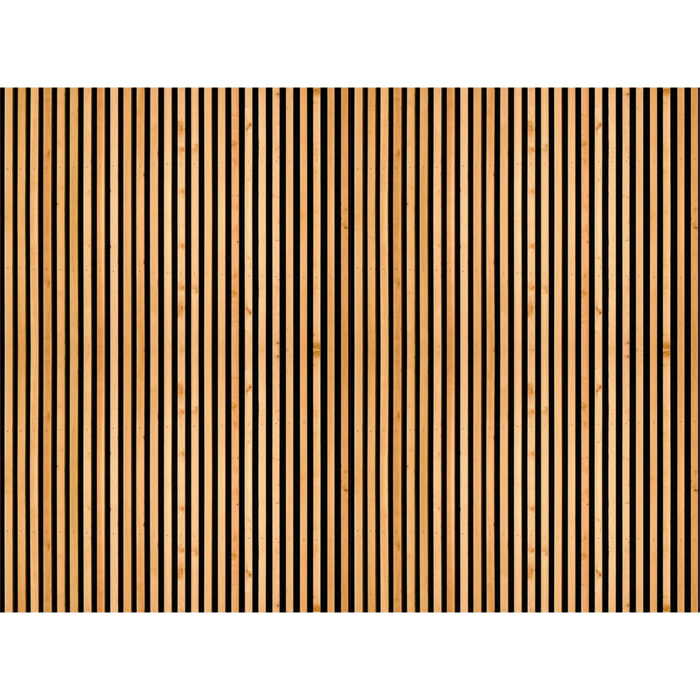 Sticker mural - Ambiance Sticker - LATTES DE BOIS CONTEMPORAINES - Rouleau revêtement - 120x160cm