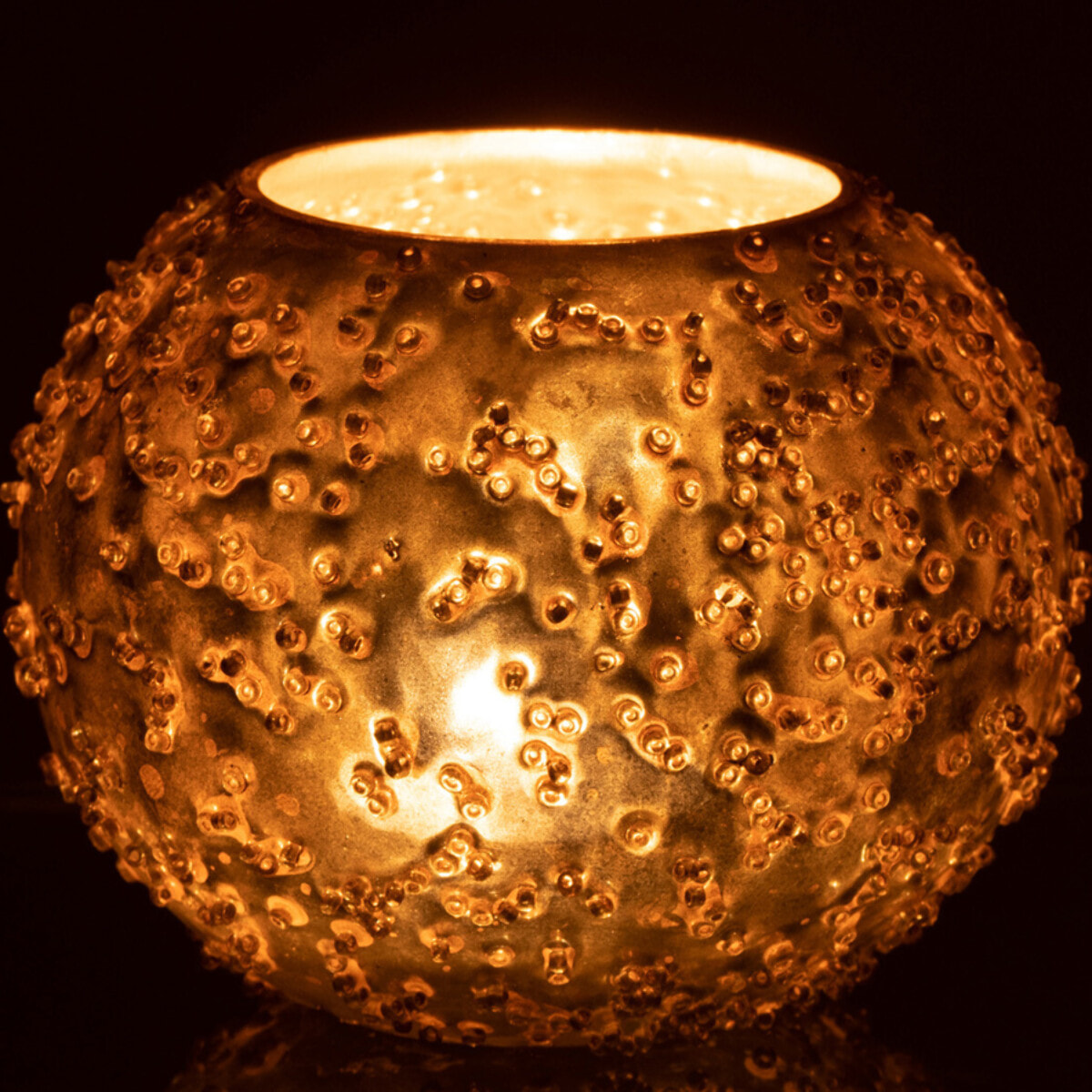 J-Line photophore Lise - verre - or - small