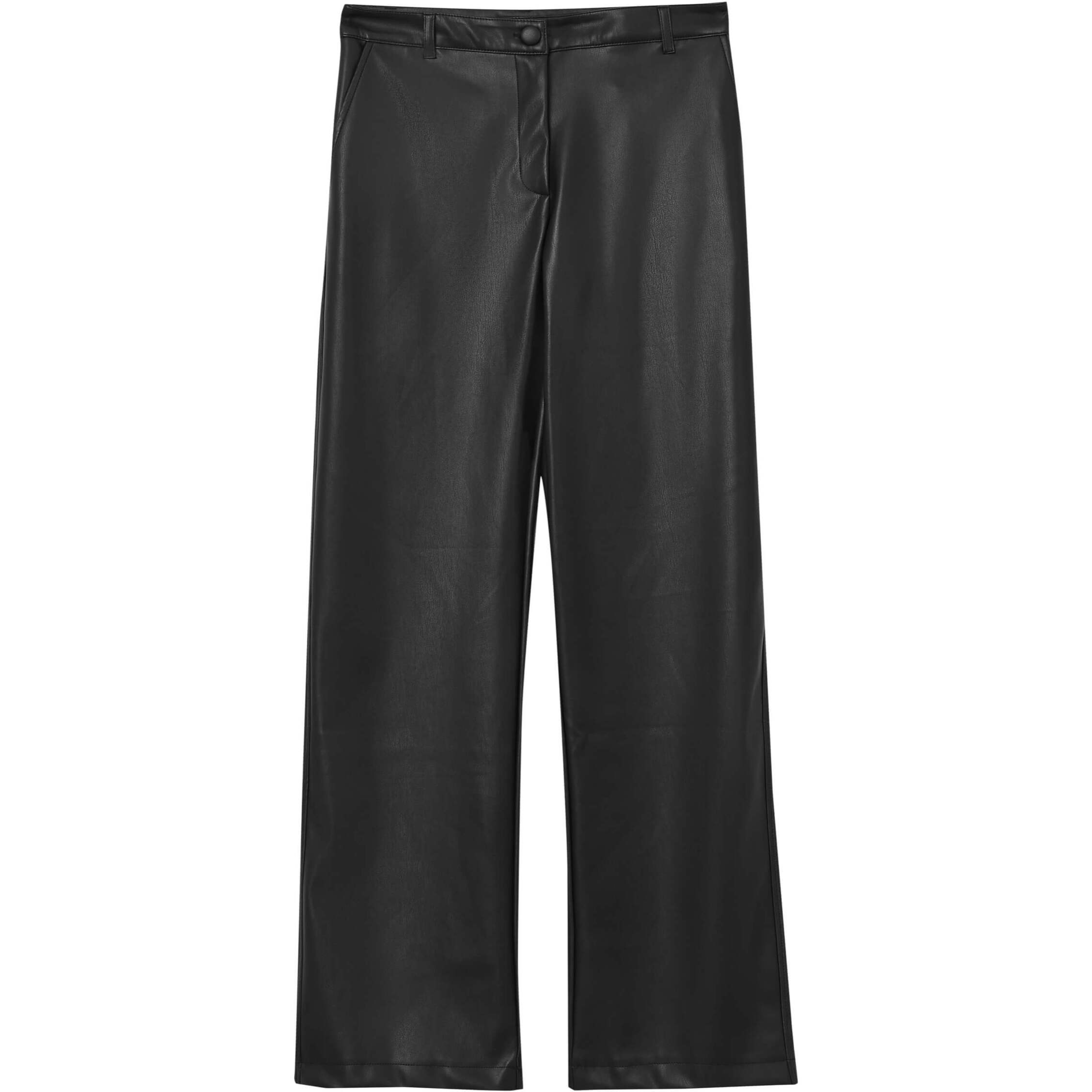 Pantalone palazzo effetto pelle