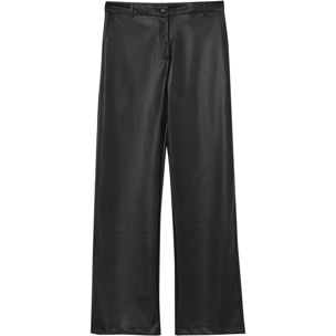 Pantalone palazzo effetto pelle