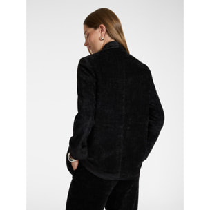 Elena Mirò - Chaqueta estructurada de terciopelo - Negro