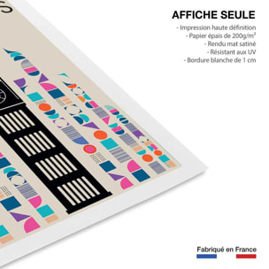 Affiche london big ben retro Affiche seule