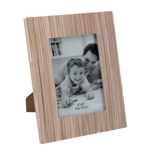 Portafoto da tavolo in legno rettangolare cm21x1,3h26