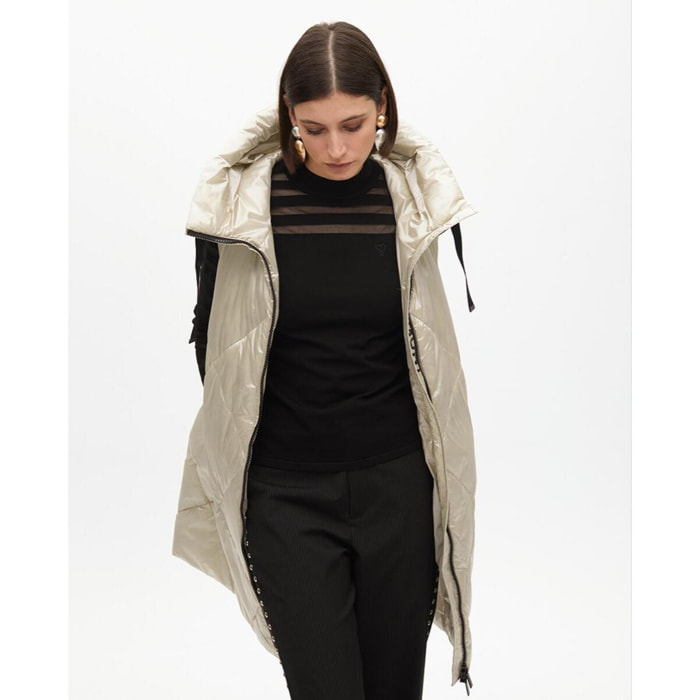 Gilet Imbottito con Cappuccio