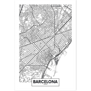 Affiche graphique barcelona spain Affiche seule