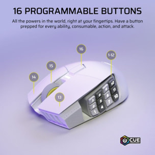 Souris Gamer Sans Fil CORSAIR SCIMITAR ELITE WL SE  White