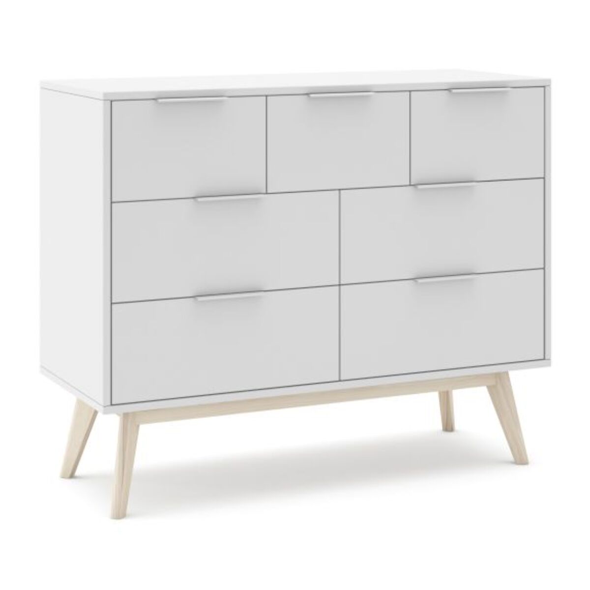 Cómoda Numa Blanco - Oak Soft