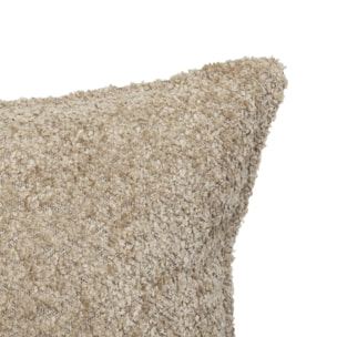 Coussin bouclette Soana beige lin 30x50cm