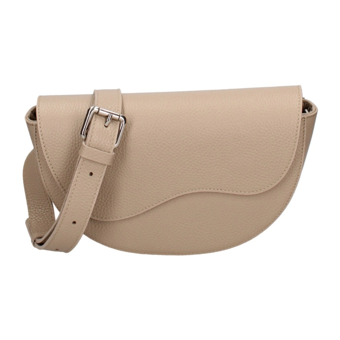 Marsupio da donna in vera pelle - Modello False - Made in Italy - 25.0 x 15.0 x 9.0 cm