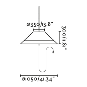 SAIGON OUT C100 Lampada portatile e sospensione verde oliva tappo del foro hole cap