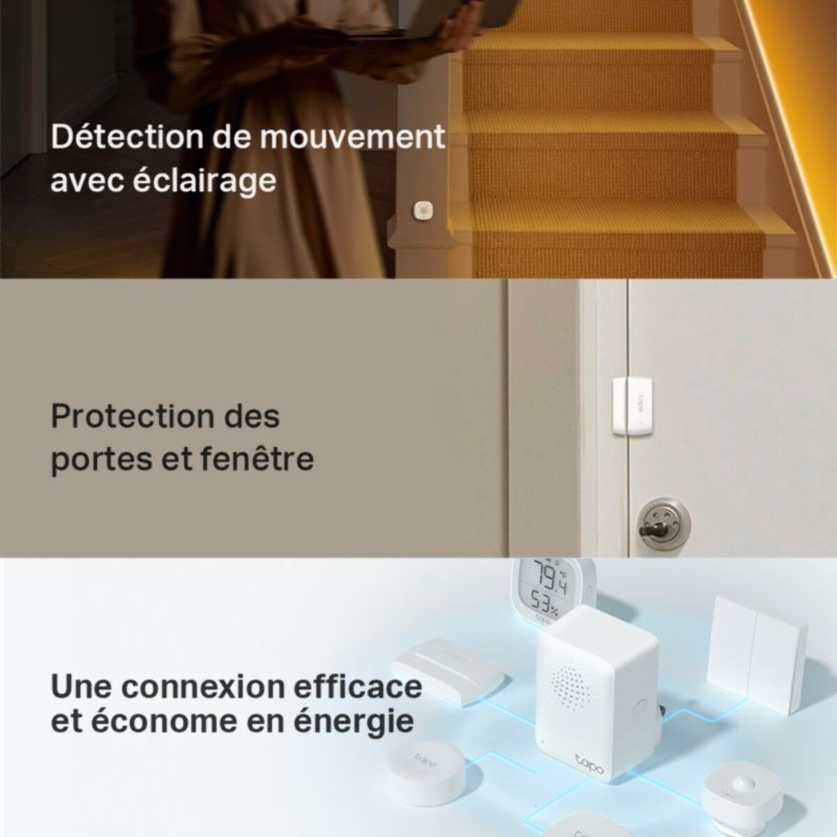 Détecteur d'ouverture TP-LINK Tapo T30 KIT