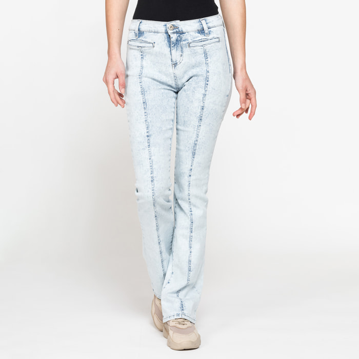 JEANS DONNA A ZAMPA