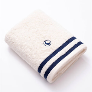 Set de 4 toallas de baño (2x toalla manos 50x90cm + 2x toalla ducha 70x140cm) 100% algodón 500gsm blanco crudo el ganso