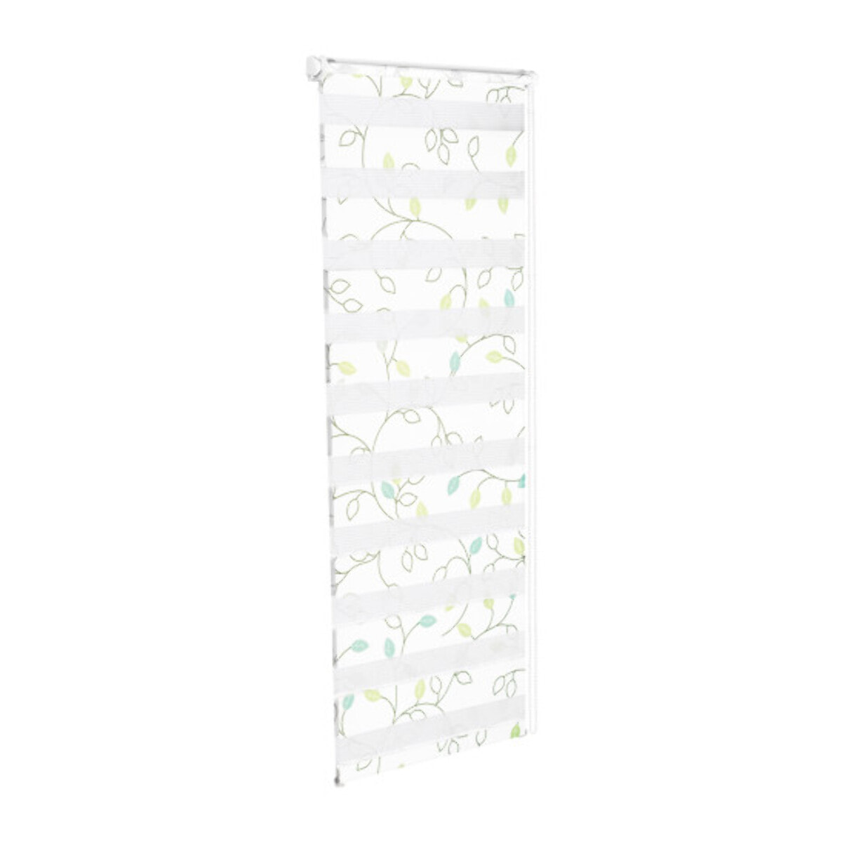 Store enrouleur Zebra 50x150cm fleurs vertes