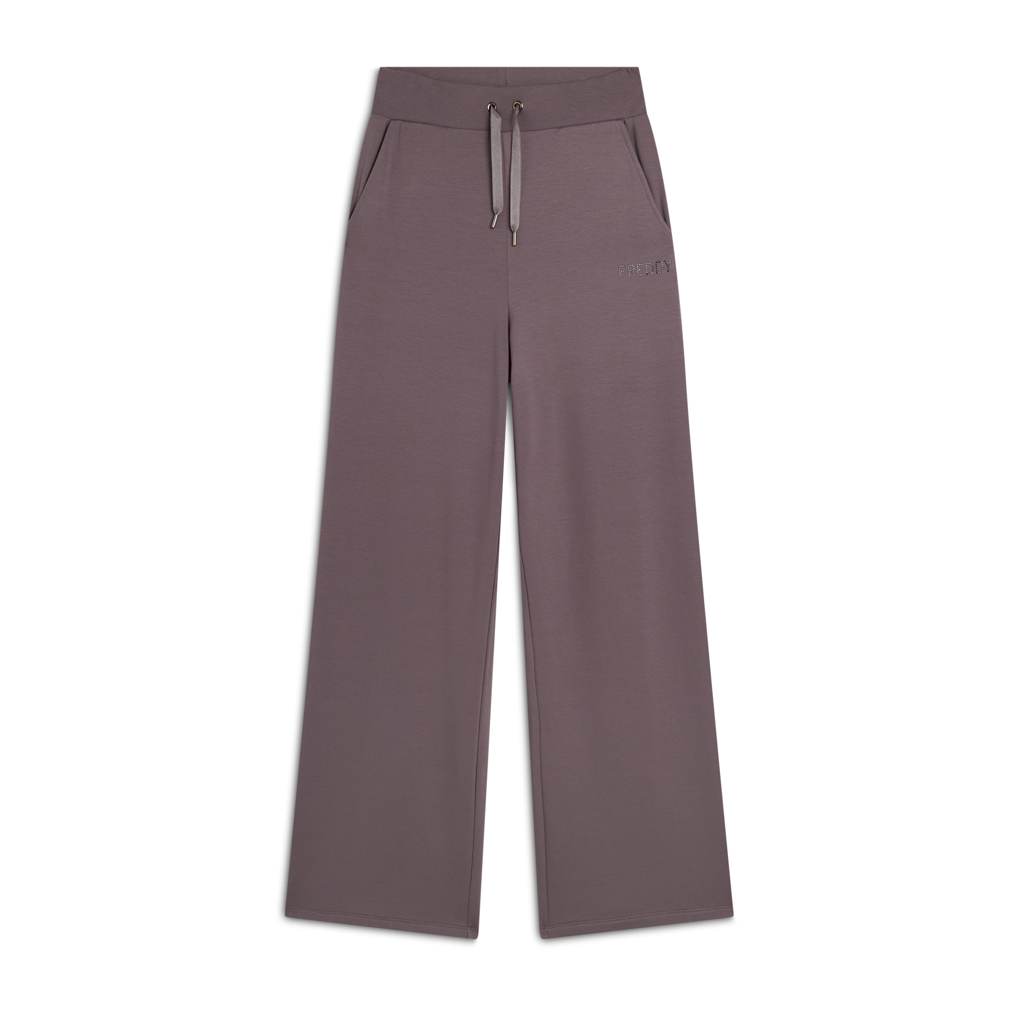 Pantalone Donna wide leg in felpa di viscosa