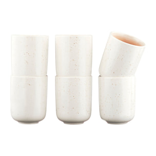 Mug OXYGEN 30cl - 6 pièces - Rose poudre