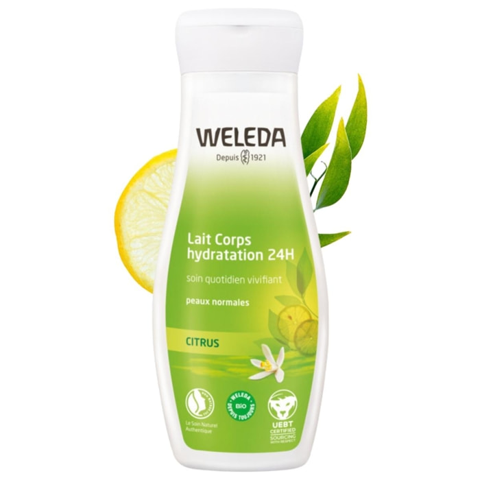 WELEDA - Lait Corps hydratation 24H Citrus - 200 ml