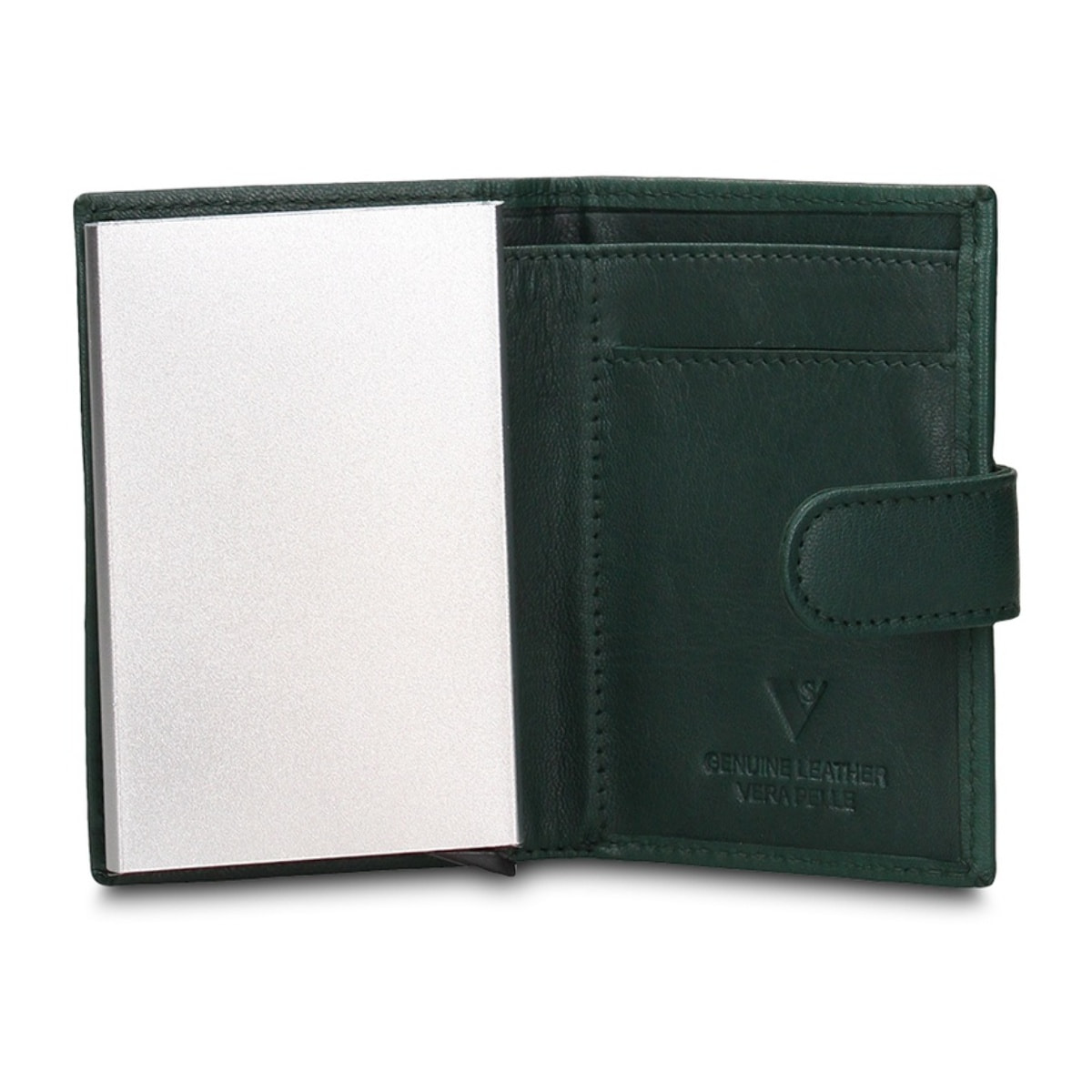 Portafoglio uomo in vera pelle - Modello Bastian Pro - Casual - 6.5 x 10.5 x 2.0 cm