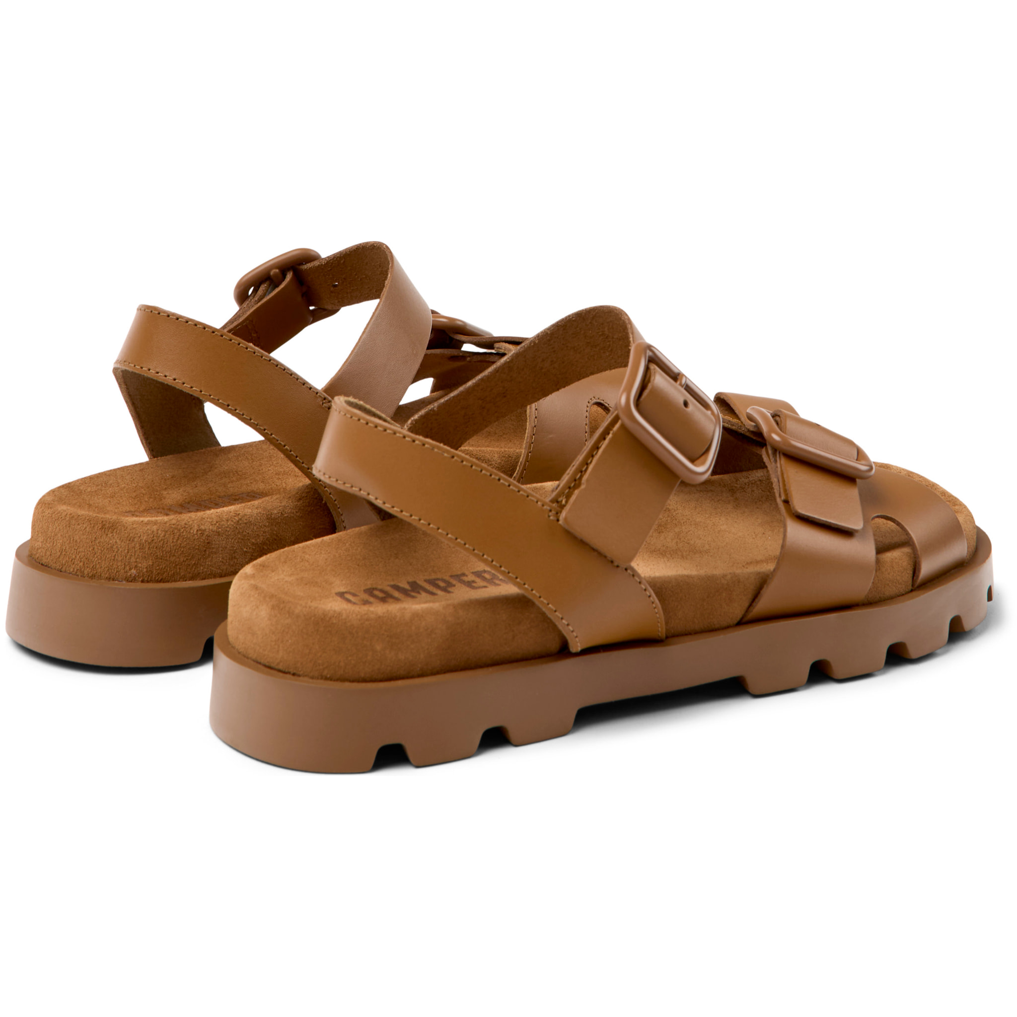 Sandali - CAMPER Brutus Sandal - Marrone - Pelle liscia