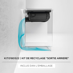 Table induction aspirante ELICA NIKOLATESLA FIT PRO 72 recyclage