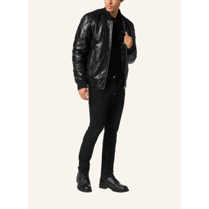 PHILIPP PLEIN Leather Bomber