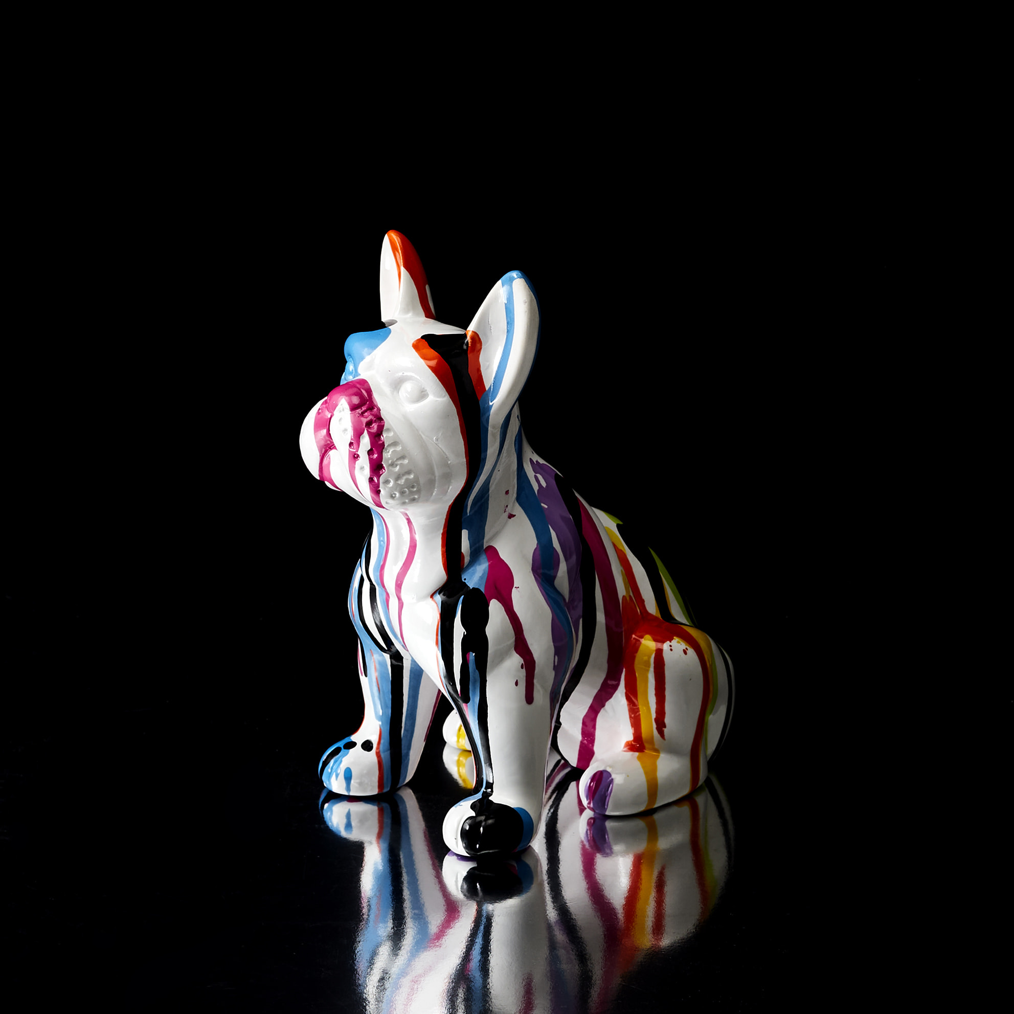 Bulldog Ceramique Coulures 20cm