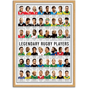 Affiche - Legendary Rugby Players - Olivier Bourdereau
