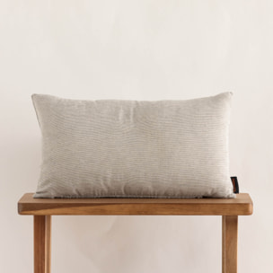 Housse de coussin jacquard 30x50 cm Elche Gris