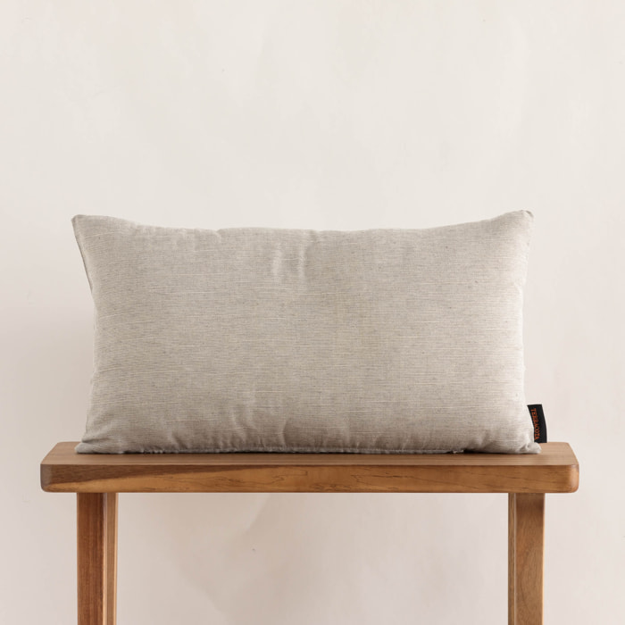 Housse de coussin jacquard 30x50 cm Elche Gris