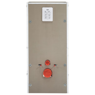 Pack WC bâti support + cuvette et abattant + plaque de commande + habillage à carreler