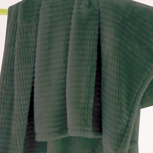 Plaid saya 100% polyester graphite