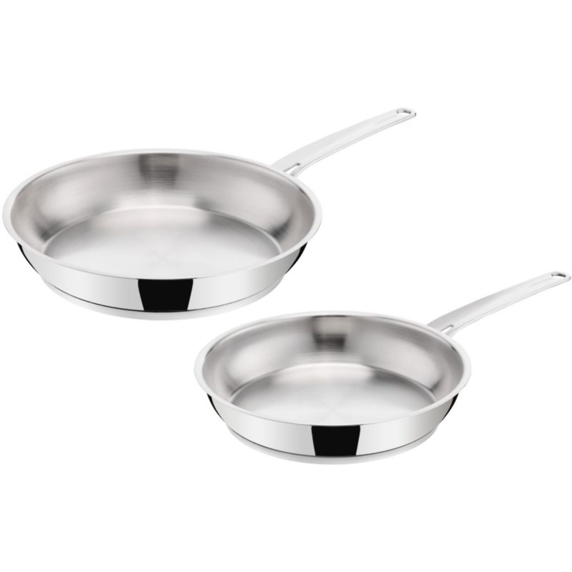 Poêle LAGOSTINA 2 poeles inox La Prima 24-28 cm