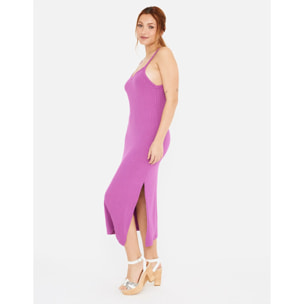 Vestido Midi Tirantes Rosa - Efua