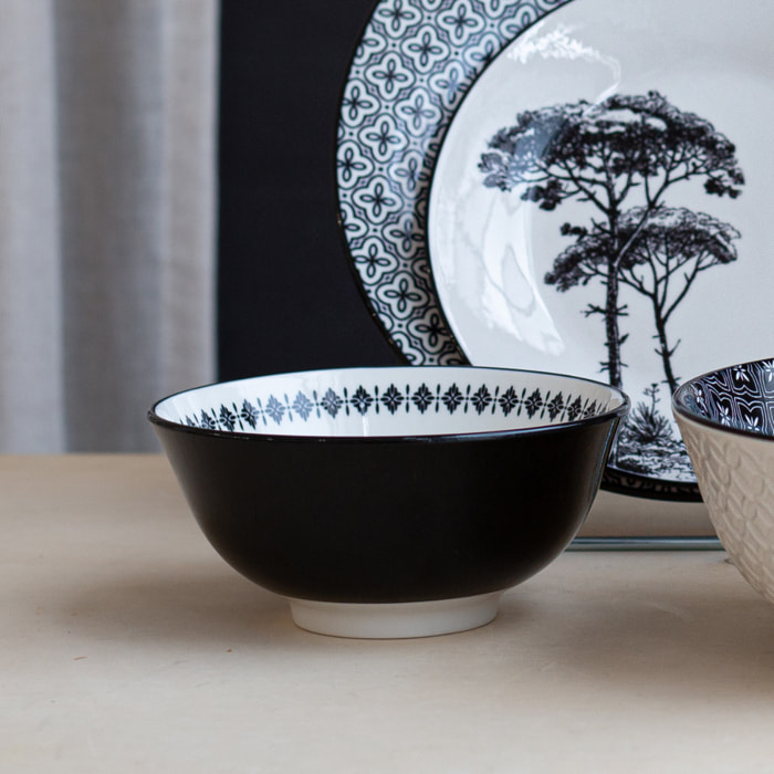 Lot de 6 moyens bols, VILLA LES PINS