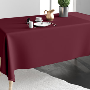 Nappe imprimée Coton Anti Tache Aubergine