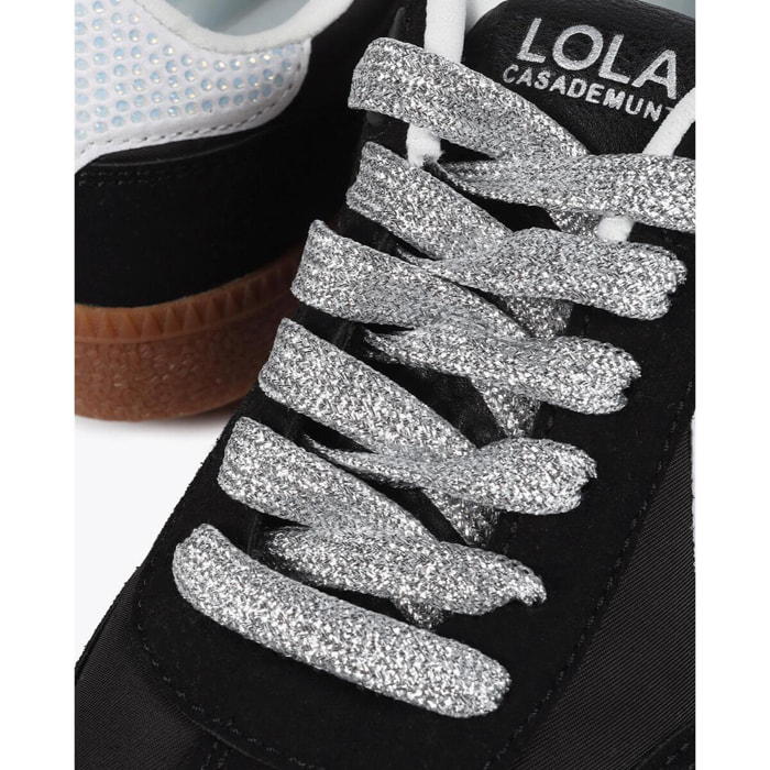Scarpe in Nylon con Strass