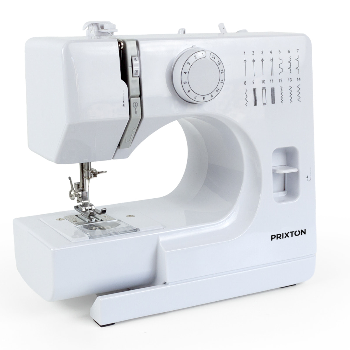 PRIXTON Máquina de coser P115 - 14 Puntadas - 2 Velocidades