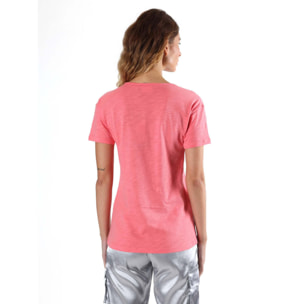 T-shirt donna Leone 1947 Apparel con grafica metallica. Look casual moderno.