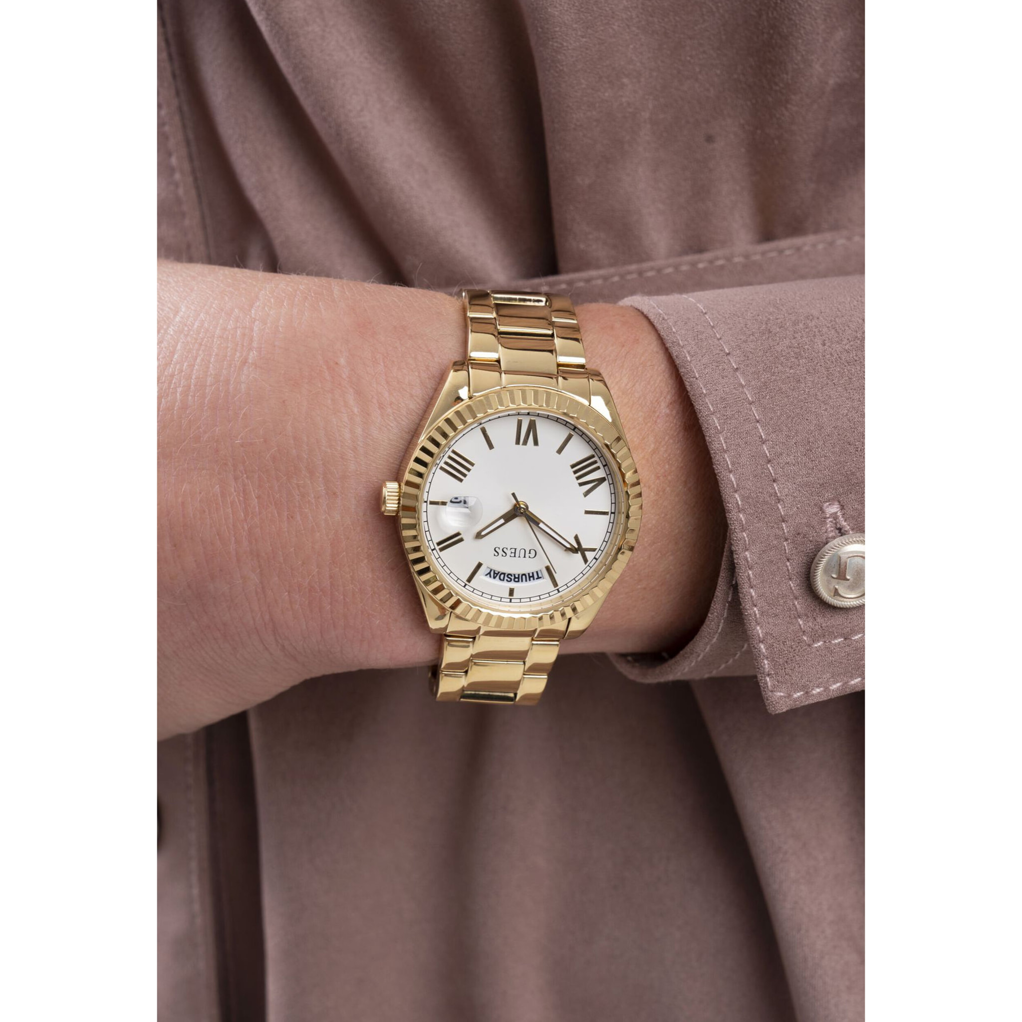 Guess Reloj Analógico De Cuarzo. Gd Luna