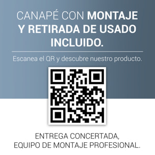 Canapé Abatible 32CM | ENVÍO, MONTAJE Y RECOGIDA ANTIGUO INCLUIDO | Apertura Lateral | Madera | Blanco | ROYAL SLEEP