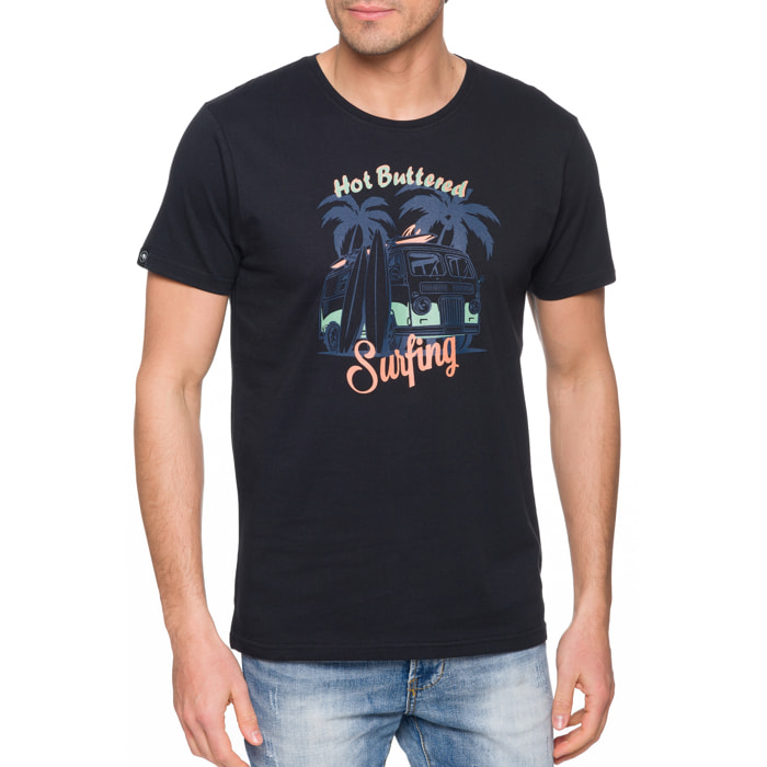 Camiseta Hot Buttered MAGNETIC Negro