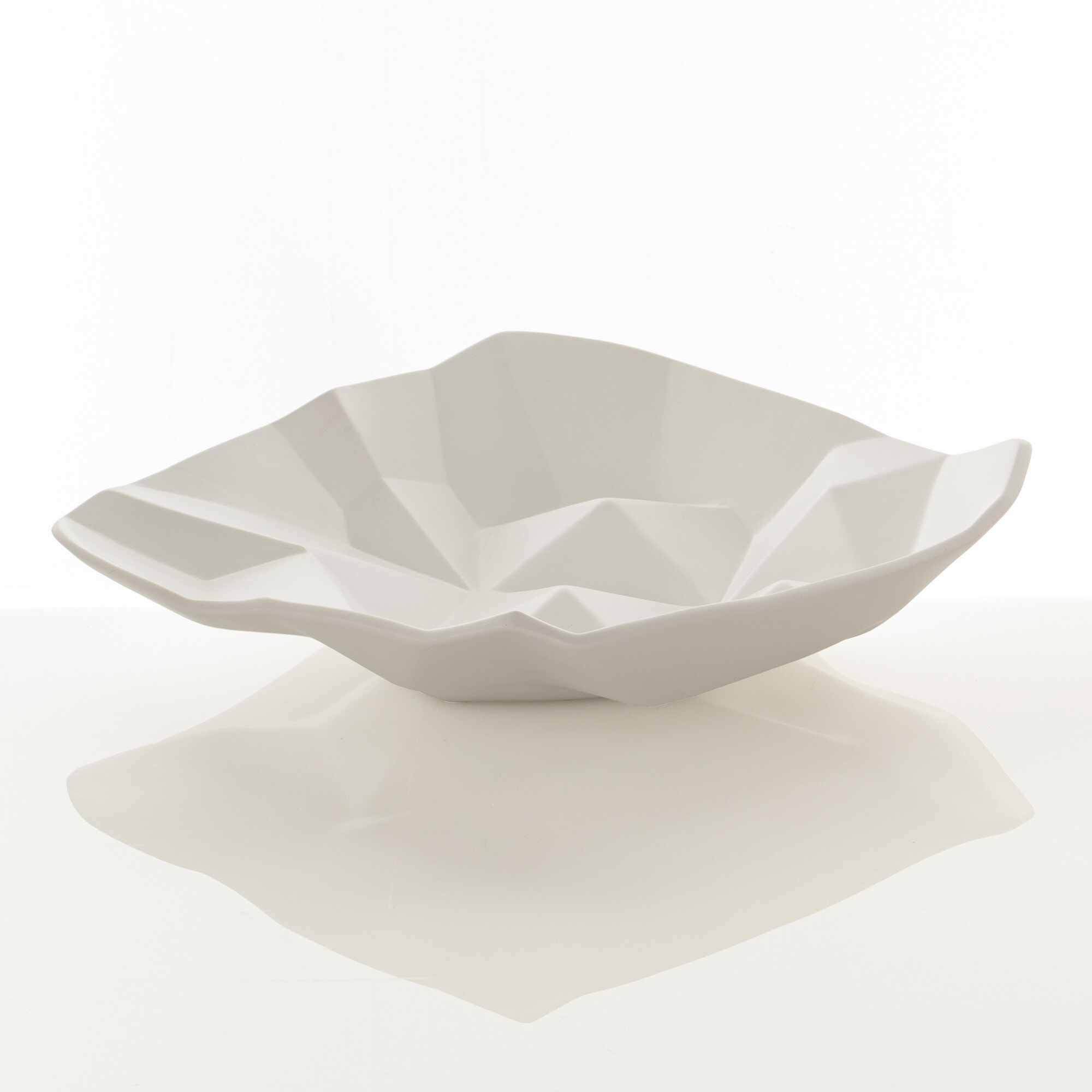 Vide-poches Tomasucci LIGIO ROUND BIG, en céramique, blanc