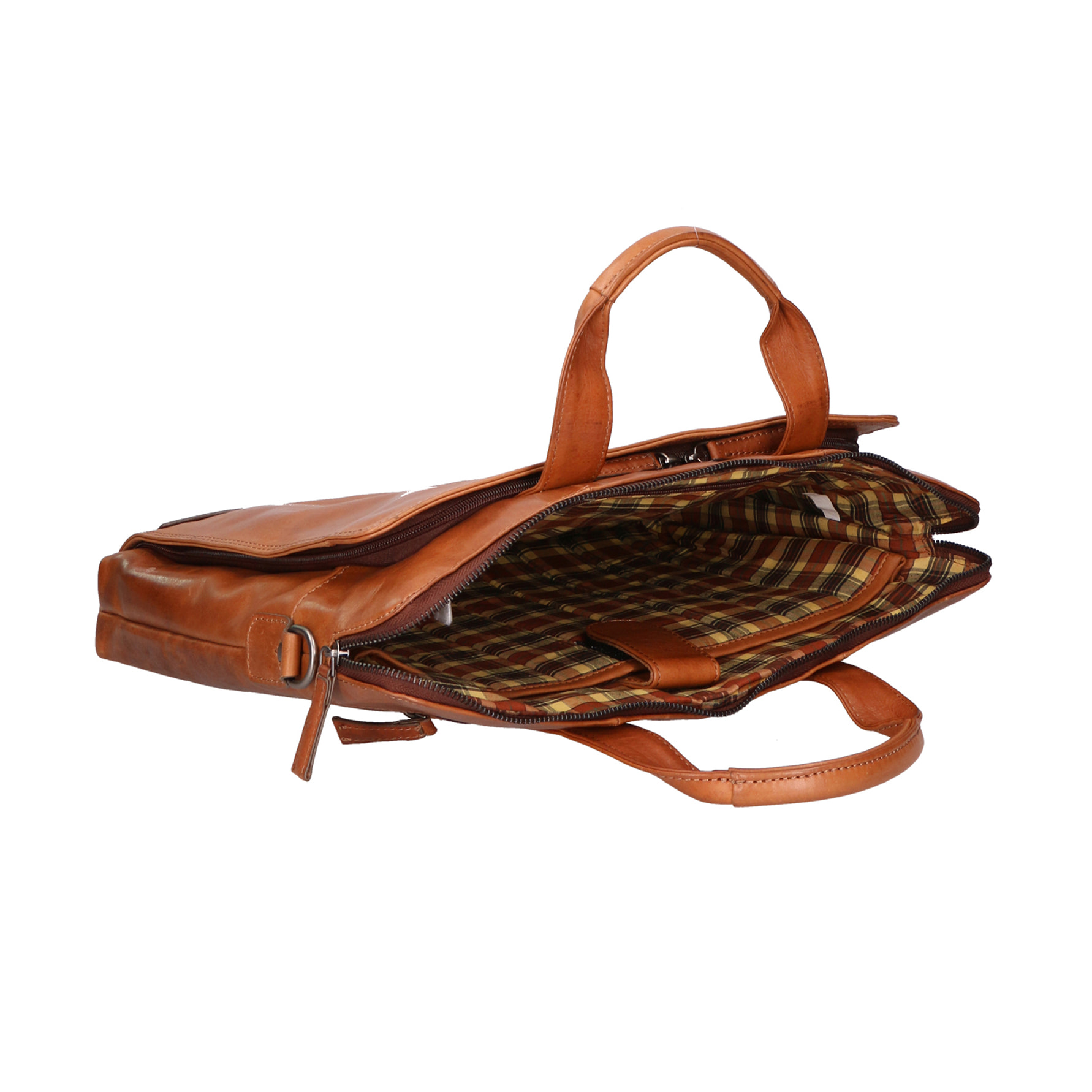 Borsa a tracolla unisex In Vera pelle Made in India 40x3x5 cm